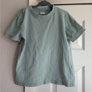 Zara Kids Boys 11-12 Light Blue Cotton T-Shirt